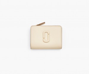 Marc Jacobs The Leather J Marc Mini Compact White | USA_MJ87574