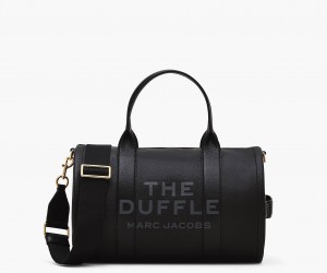 Marc Jacobs The Leather Large Duffle Black | USA_MJ63574