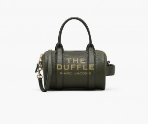 Marc Jacobs The Leather Mini Duffle Green Yellow | USA_MJ30027