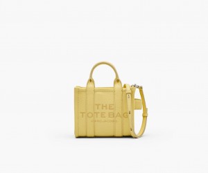 Marc Jacobs The Leather Mini Tote Yellow | USA_MJ80328