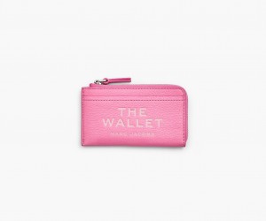 Marc Jacobs The Leather Top Zip Pink | USA_MJ89623