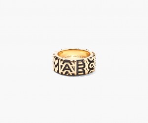 Marc Jacobs The Monogram Engraved Gold | USA_MJ78572