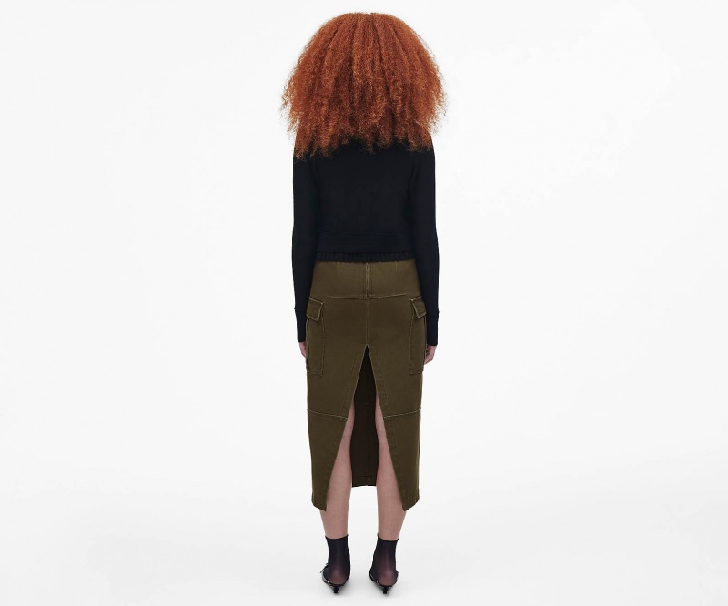 Marc Jacobs Cargo Canvas Slim Skirt Brown | USA_MJ46659