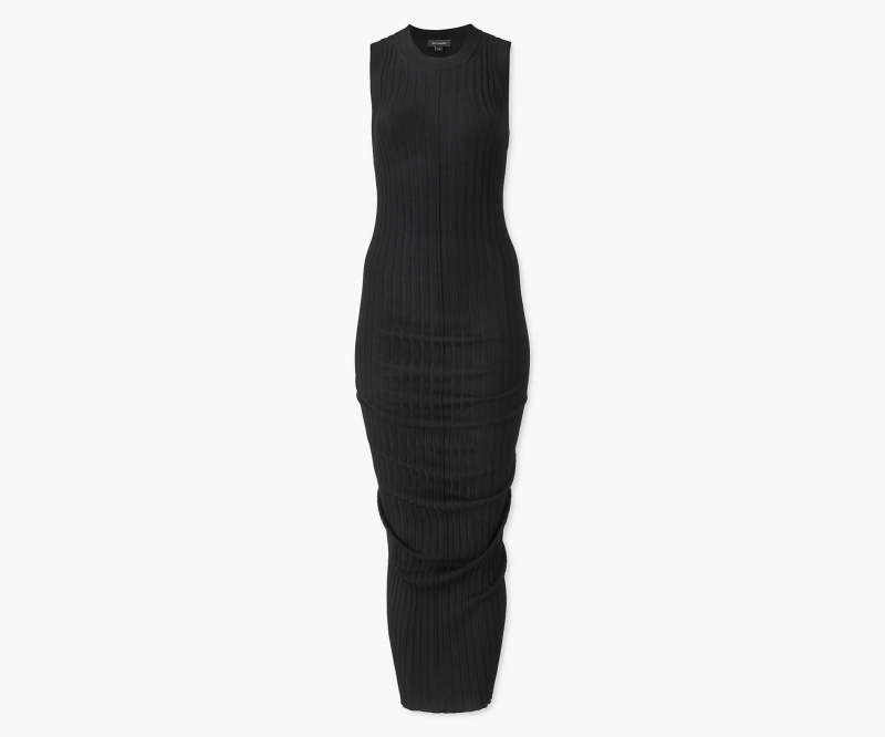 Marc Jacobs Fine Ribbed Merino Twisted Black | USA_MJ21640