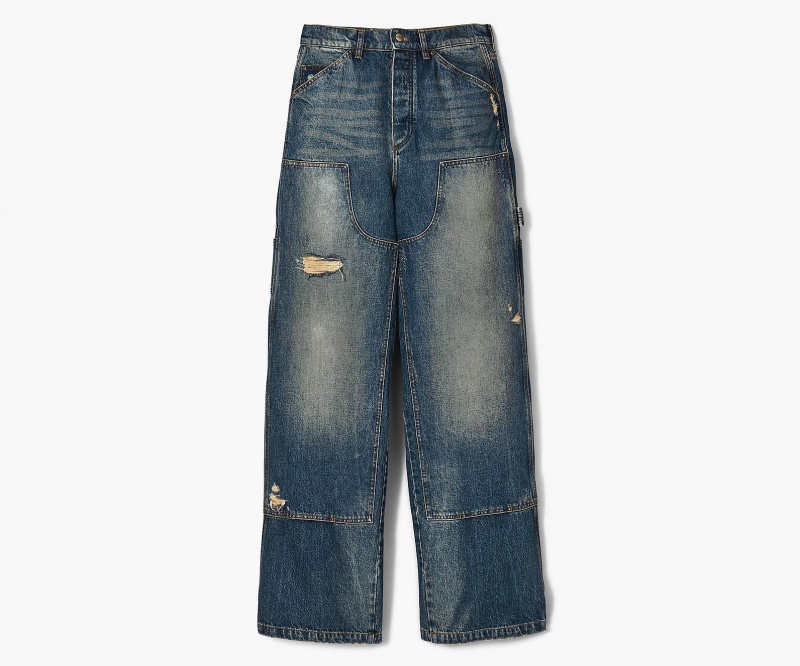 Marc Jacobs Grunge Oversized Carpenter Jean Indigo | USA_MJ12230