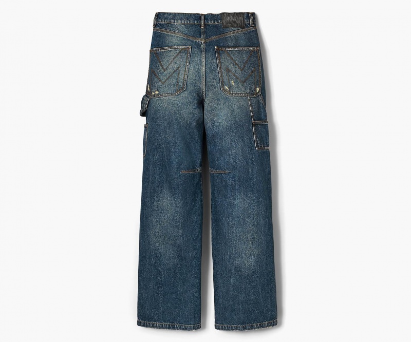 Marc Jacobs Grunge Oversized Carpenter Jean Indigo | USA_MJ12230