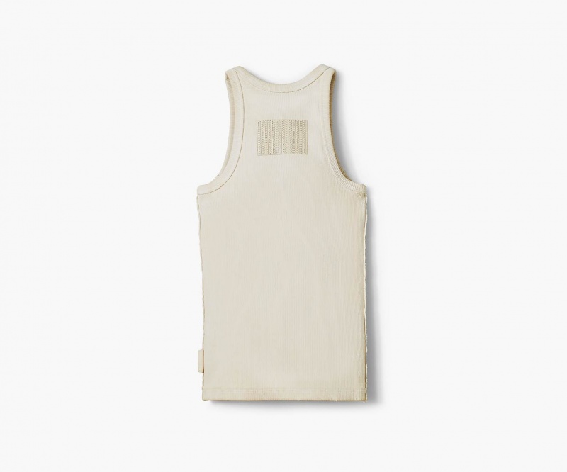 Marc Jacobs Grunge Rib Tank Cream | USA_MJ36456