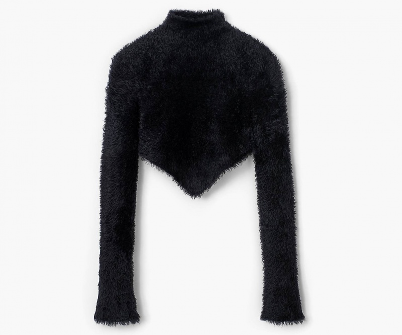 Marc Jacobs Hairy Grunge Pointed Sweater Black | USA_MJ74253