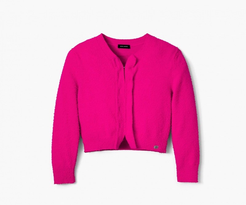 Marc Jacobs Pilled Hook and Eye Cardigan Pink | USA_MJ70778