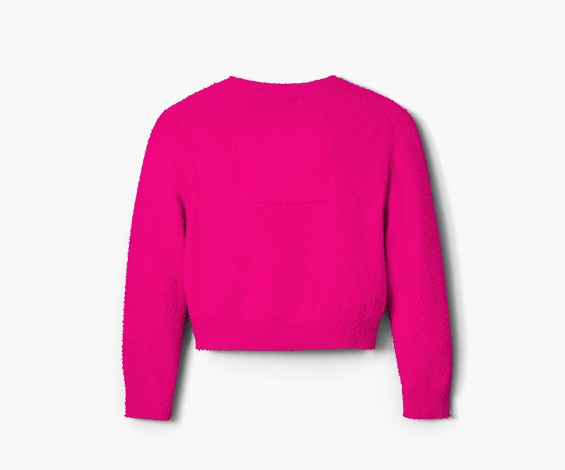 Marc Jacobs Pilled Hook and Eye Cardigan Pink | USA_MJ70778