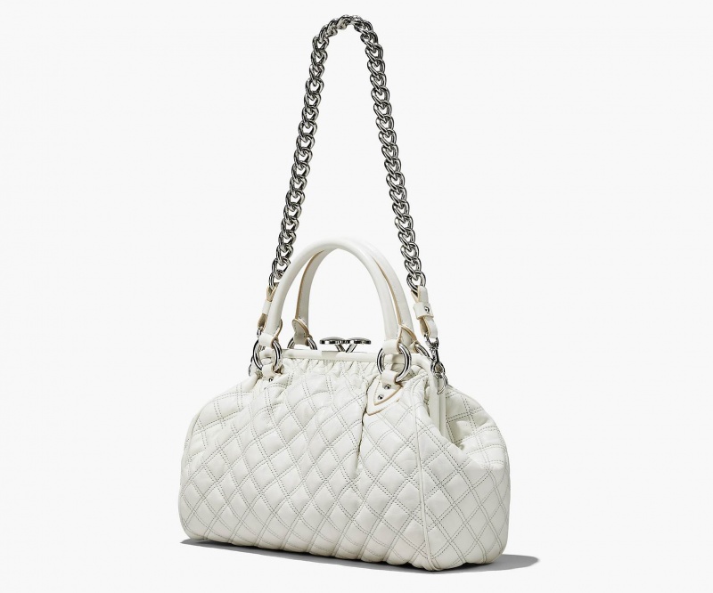 Marc Jacobs Re-Edition Quilted Leather Stam White | USA_MJ80302