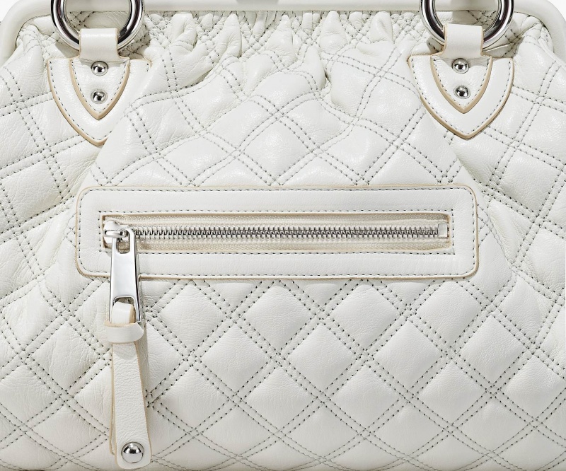 Marc Jacobs Re-Edition Quilted Leather Stam White | USA_MJ80302