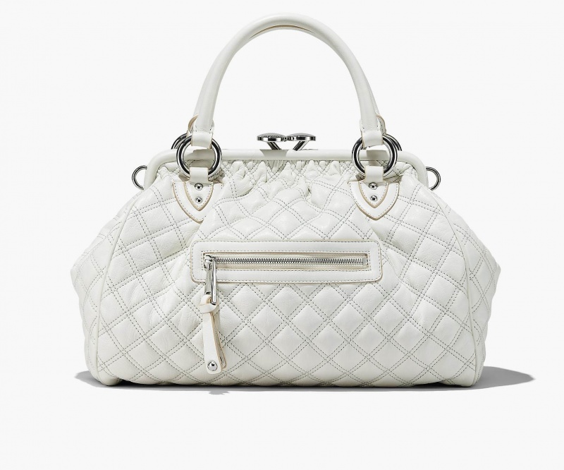 Marc Jacobs Re-Edition Quilted Leather Stam White | USA_MJ80302