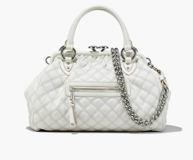 Marc Jacobs Re-Edition Quilted Leather Stam White | USA_MJ80302