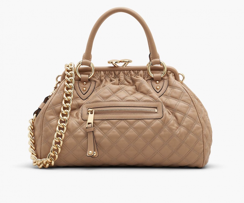 Marc Jacobs Re-Edition Quilted Leather Stam Brown | USA_MJ21483