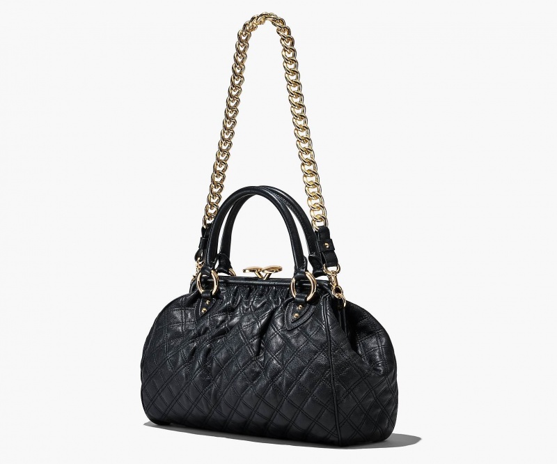 Marc Jacobs Re-Edition Quilted Leather Stam Black | USA_MJ86797