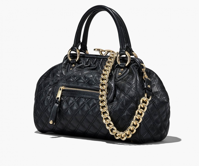 Marc Jacobs Re-Edition Quilted Leather Stam Black | USA_MJ86797