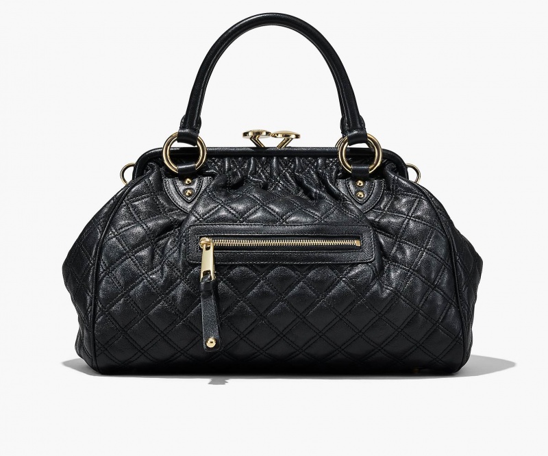 Marc Jacobs Re-Edition Quilted Leather Stam Black | USA_MJ86797