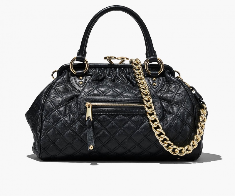 Marc Jacobs Re-Edition Quilted Leather Stam Black | USA_MJ86797