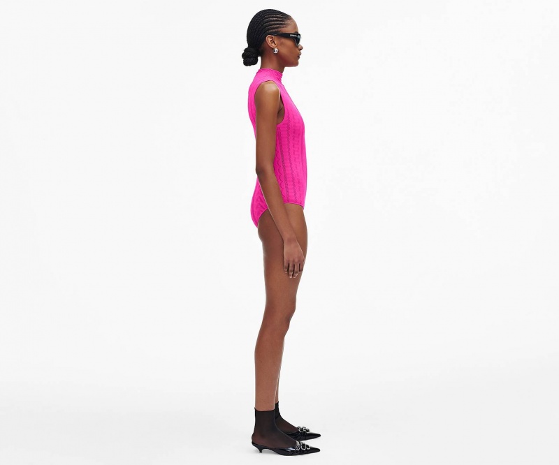 Marc Jacobs Seamless Monogram Bodysuit Pink | USA_MJ25218