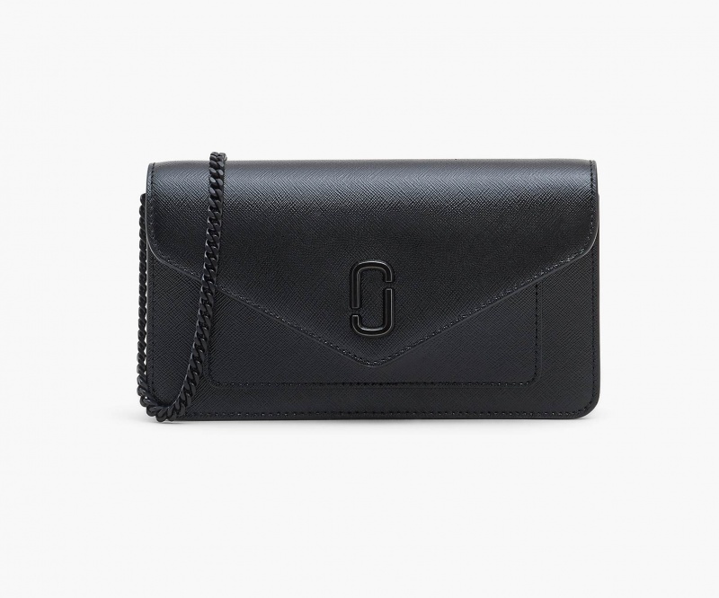 Marc Jacobs THE LONGSHOT CHAIN WALLET Black | USA_MJ61578