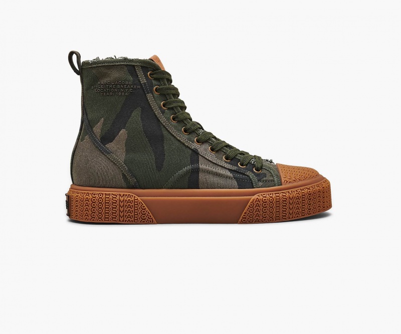 Marc Jacobs The Camo Jacquard High Top Camo Multicolor | USA_MJ63971