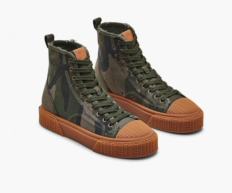 Marc Jacobs The Camo Jacquard High Top Camo Multicolor | USA_MJ63971