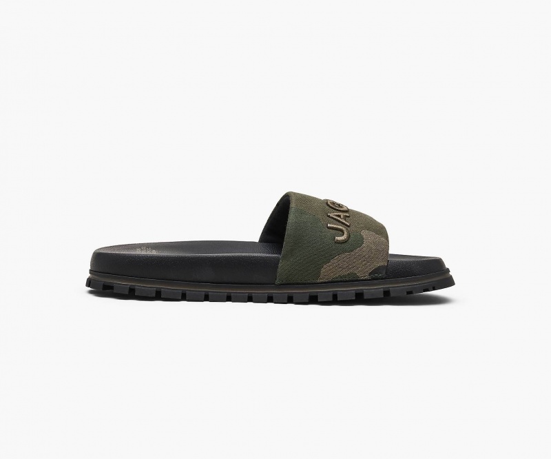 Marc Jacobs The Camo Jacquard Slide Camo Multicolor | USA_MJ11341