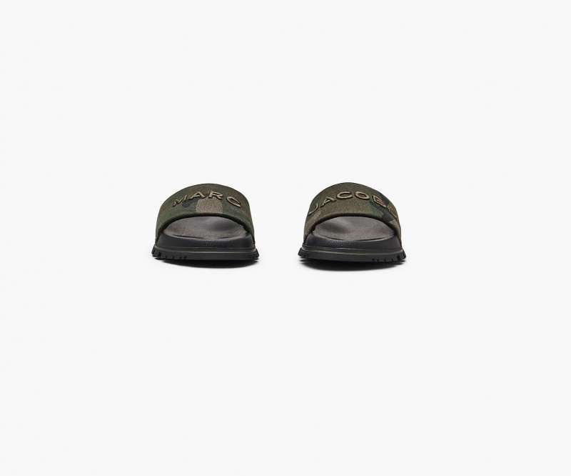 Marc Jacobs The Camo Jacquard Slide Camo Multicolor | USA_MJ11341