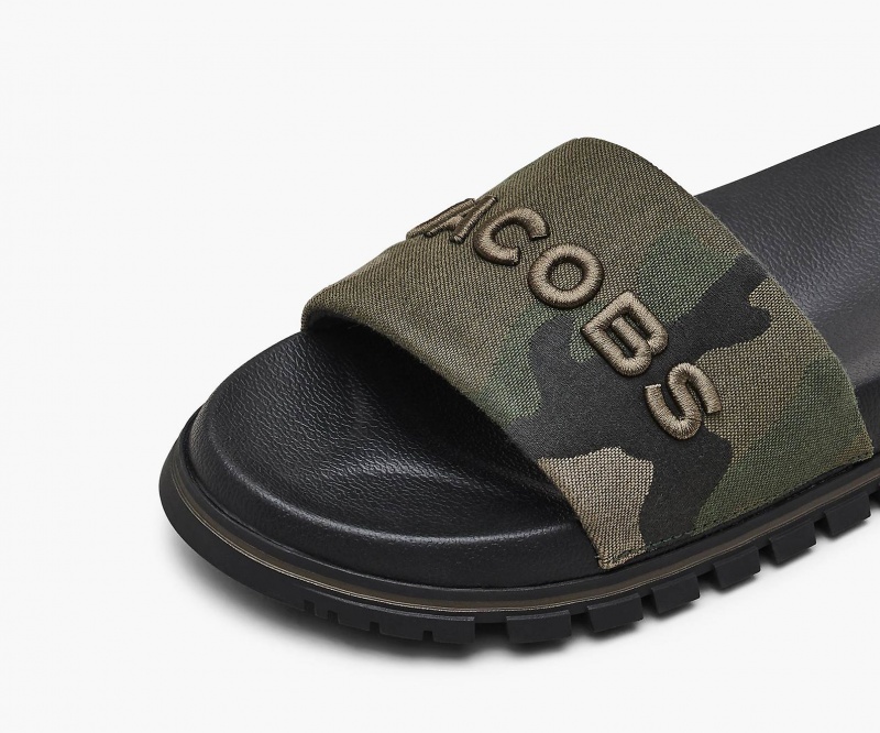 Marc Jacobs The Camo Jacquard Slide Camo Multicolor | USA_MJ11341