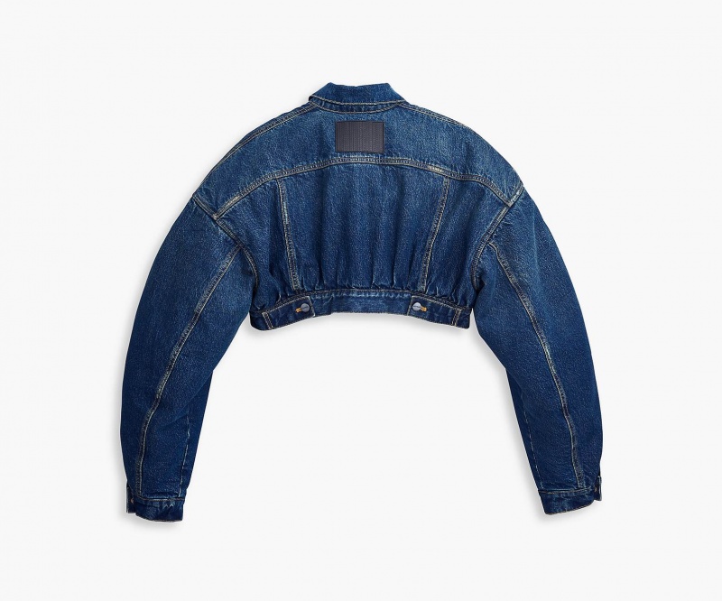 Marc Jacobs The Cropped Padded Indigo | USA_MJ41321