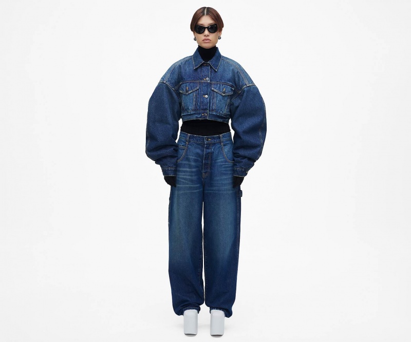 Marc Jacobs The Cropped Padded Indigo | USA_MJ41321