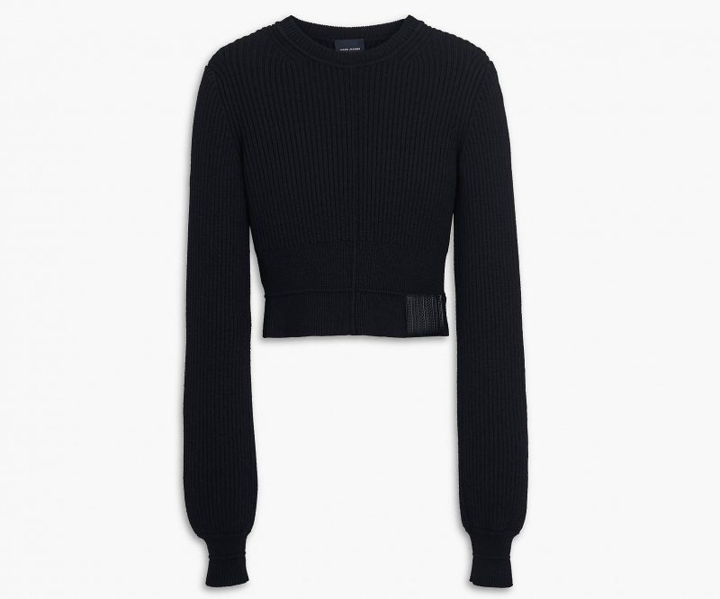 Marc Jacobs The Femme Crewneck Sweater Black | USA_MJ85043