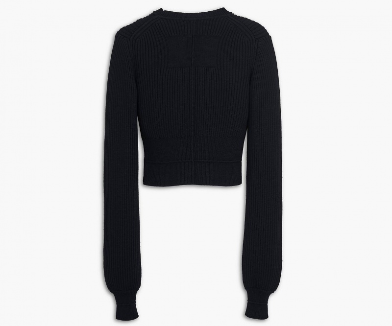 Marc Jacobs The Femme Crewneck Sweater Black | USA_MJ85043