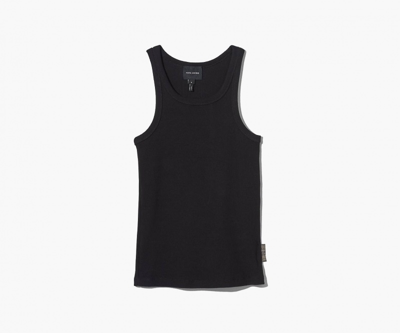 Marc Jacobs The Icon Rib Tank Black | USA_MJ68761