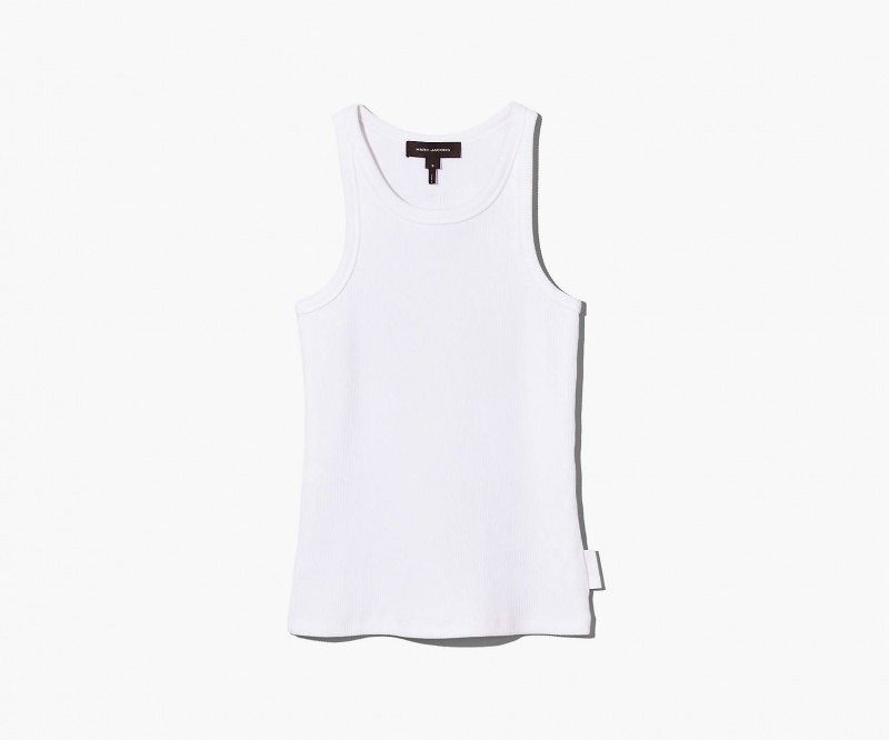 Marc Jacobs The Icon Rib Tank White | USA_MJ71613