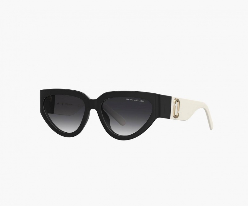 Marc Jacobs The J Marc Cat Eye Black / White | USA_MJ39253