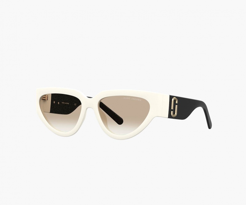 Marc Jacobs The J Marc Cat Eye White / Black | USA_MJ19866