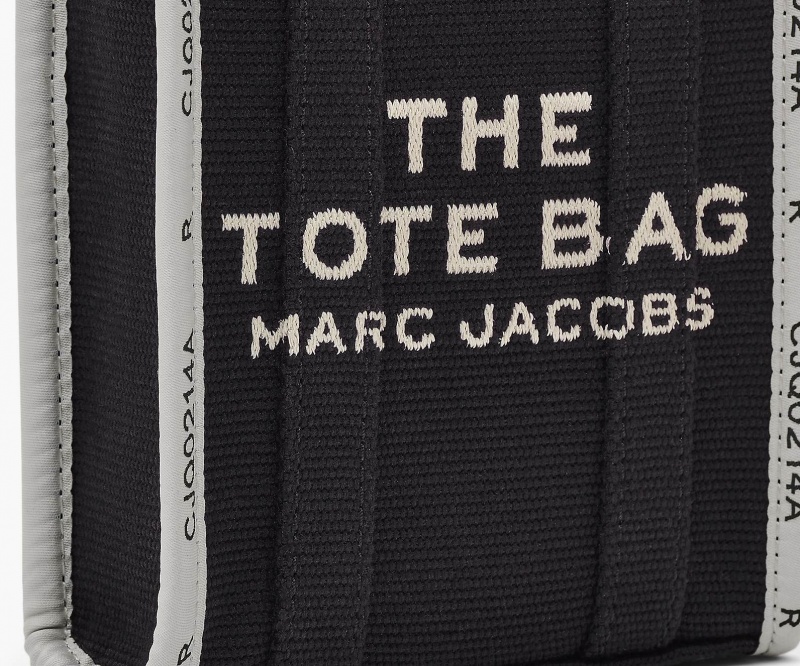 Marc Jacobs The Jacquard Mini Tote Black | USA_MJ81399