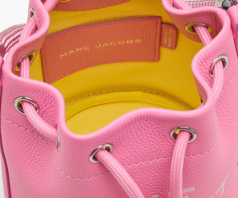 Marc Jacobs The Leather Bucket Pink | USA_MJ80099