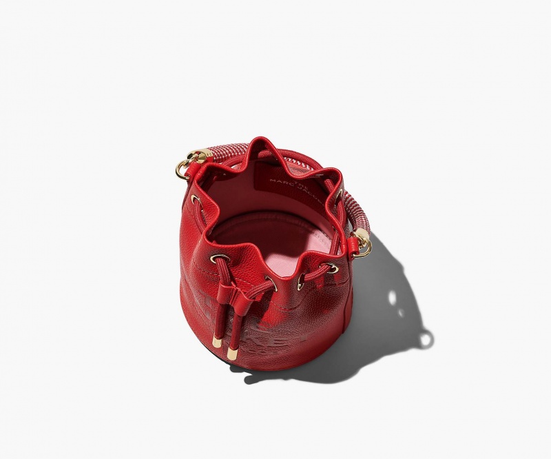 Marc Jacobs The Leather Bucket Red | USA_MJ51547