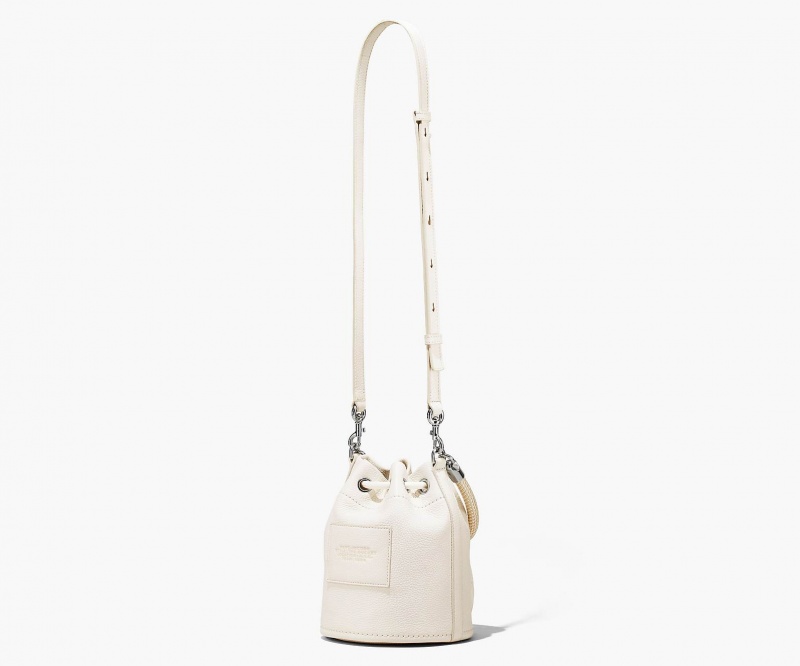 Marc Jacobs The Leather Bucket Silver | USA_MJ49888