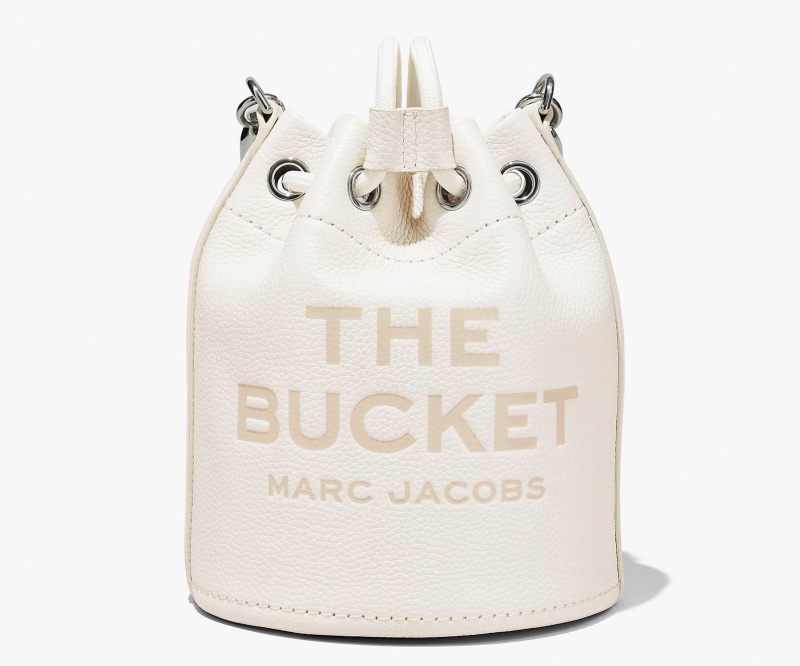 Marc Jacobs The Leather Bucket Silver | USA_MJ49888