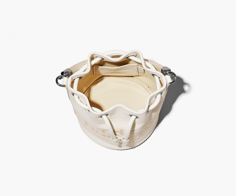 Marc Jacobs The Leather Bucket Silver | USA_MJ49888