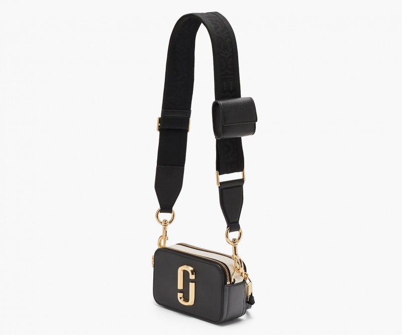 Marc Jacobs The Leather Cargo Webbing Black | USA_MJ28979