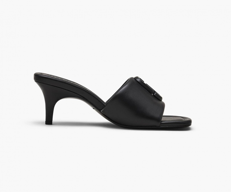 Marc Jacobs The Leather J Marc Heeled Black | USA_MJ58696