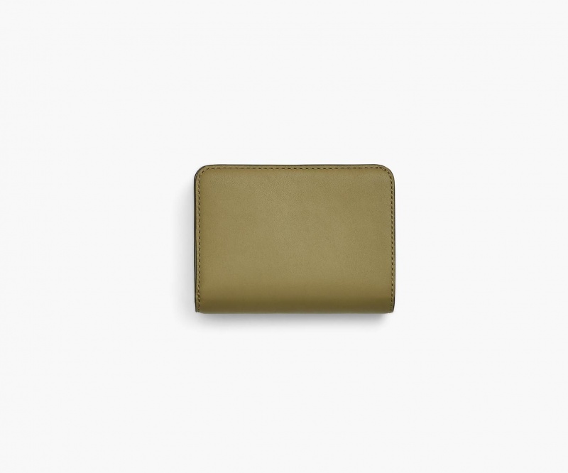 Marc Jacobs The Leather J Marc Mini Compact Green | USA_MJ73253