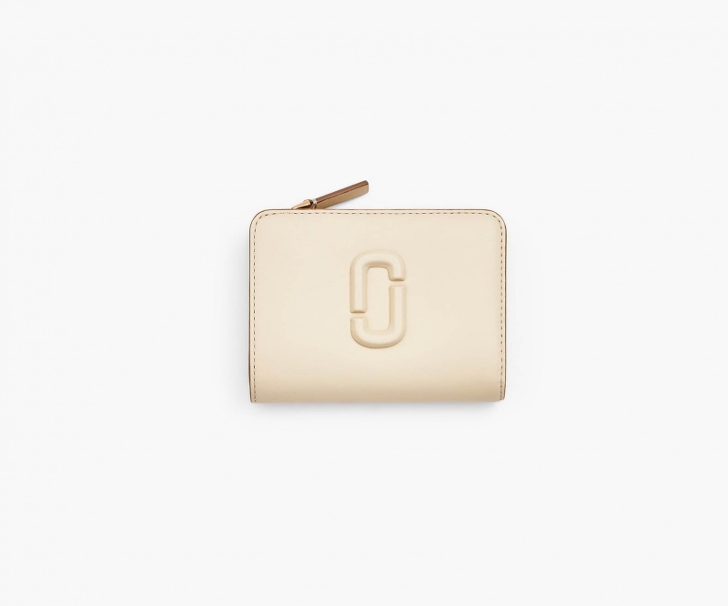 Marc Jacobs The Leather J Marc Mini Compact White | USA_MJ87574