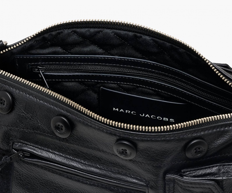 Marc Jacobs The Leather Large Cargo Black | USA_MJ20963