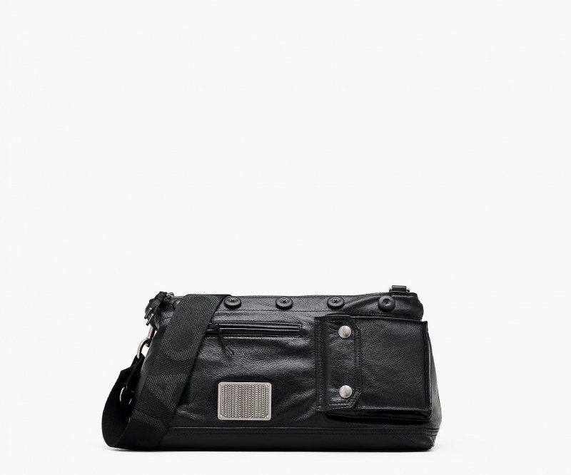 Marc Jacobs The Leather Large Cargo Black | USA_MJ20963